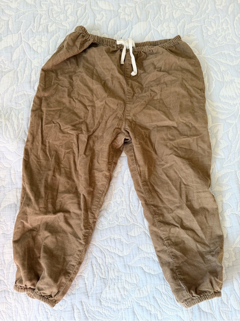 Jamie Kay 4T corduroy brown joggers
